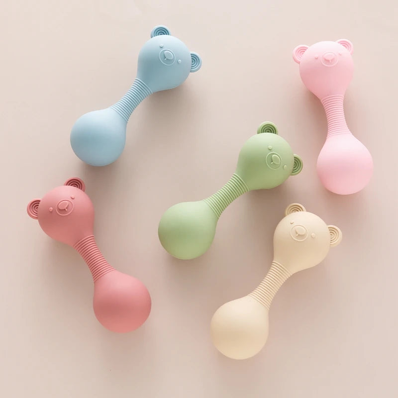 Silicone Maracas Baby Toy